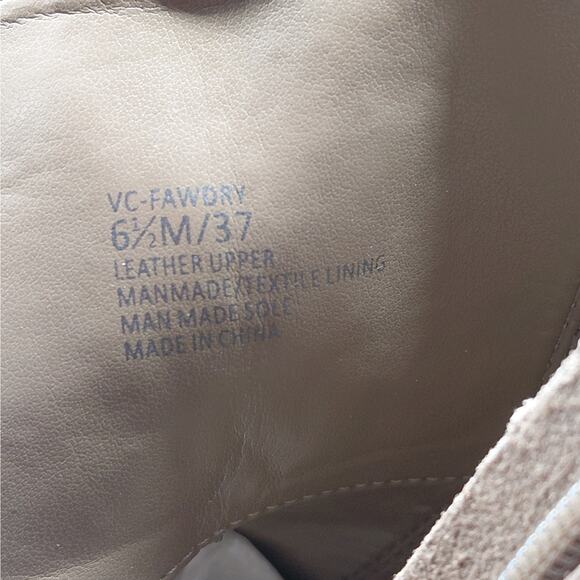 Vince Camuto Fawdry Tan Suede Combat Boots Women’s 6.5M Moto Lug Sole Fall Biker - Picture 12 of 13